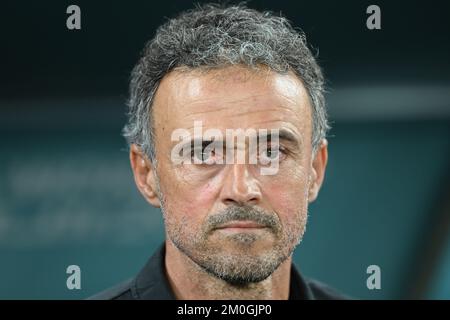 Al Rajjan, Qatar. 06th décembre 2022. Football, coupe du monde, Maroc - Espagne, finale, ronde de 16, Stade de la ville d'éducation, Espagne entraîneur Luis Enrique avant le match. Crédit : Robert Michael/dpa/Alay Live News Banque D'Images