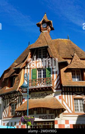 France, Calvados, pays d'Auge, Côte fleurie, Villers-sur-Mer Banque D'Images