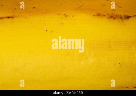 Texture de la peau de banane comme arrière-plan. Gros plan d'une peau de banane. Photo macro. Banque D'Images
