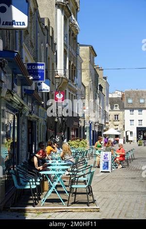 France, Manche (50), Cotentin, Cherbourg-Octeville, rue au Foudray/France, Manche, Cotentin, Cherbourg-Octeville, rue au Foudray Banque D'Images