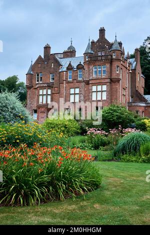 Maison de Threave aux jardins de Threave près de Castle Douglas, Dumfries et Galloway, Écosse. Banque D'Images