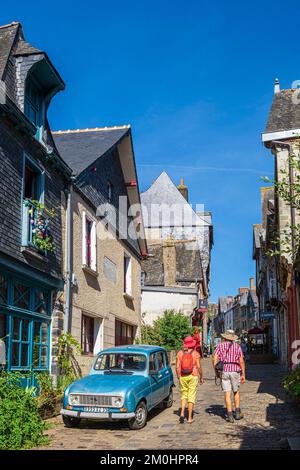 France, Ille-et-Vilaine, Vir?, sur le chemin de Saint-Jacques-de-Compostelle, rue Embas Banque D'Images