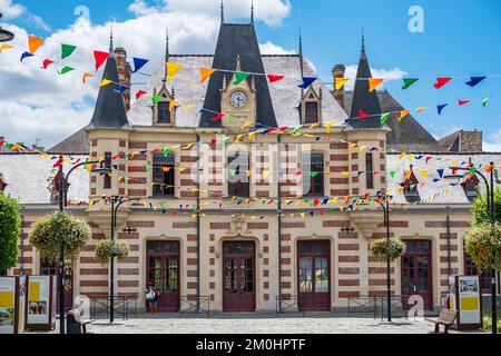 France, Ille-et-Vilaine, Vir?, sur le chemin de Saint-Jacques-de-Compostelle, la gare Banque D'Images