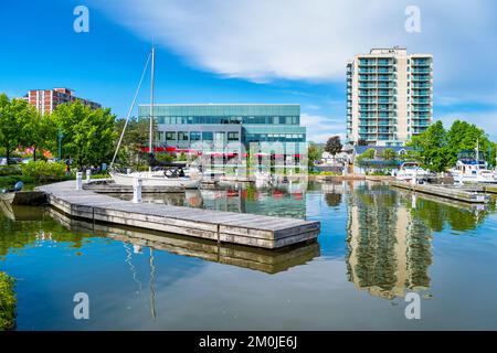 Front de mer à Port Credit Mississauga Ontario Canada. Banque D'Images