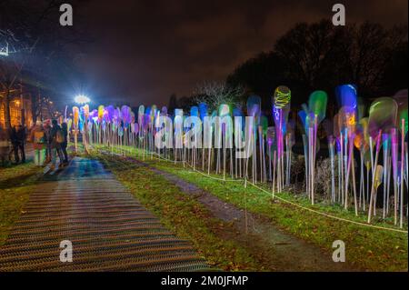 Installation à Amsterdam Light Festival de 2022 Banque D'Images
