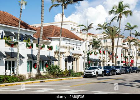 Naples Floride, 5th Fifth Avenue Sud, extérieur de l'entrée de façade bâtiments, magasins d'affaires magasins commerces marchand commerçant Banque D'Images