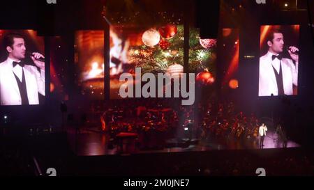 Anaheim, Californie, États-Unis 4th décembre 2022 le chanteur d'opéra Matteo Bocelli se produit en concert au Honda Center on 4 décembre 2022 à Anaheim, Californie, États-Unis. Photo par Barry King/Alay stock photo Banque D'Images