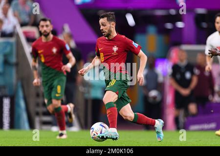 Lusail, Qatar. 06th décembre 2022. Estadio Lusail Bernardo Silva du Portugal pendant le match entre le Portugal et la Suisse, valable pour la ronde de 16 de la coupe du monde, tenue à l'Estadio Nacional de Lusail à Lusail, Qatar. (Marcio Machado/SPP) crédit: SPP Sport presse photo. /Alamy Live News Banque D'Images