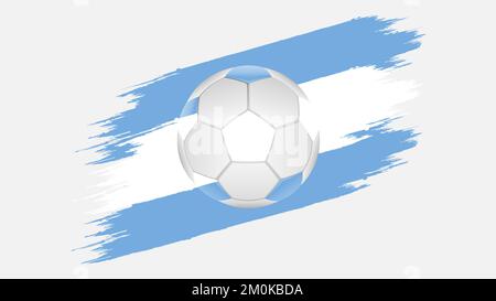 Argentine football football vecteur Argentine drapeau couleurs grunge image vectorielle Illustration de Vecteur