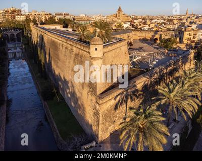 Es Baluard Museu d Art Contemporani, - bastion Renaissance de Sant Pere, 16th siècle -, palma, Majorque, Iles Baléares, Espagne Banque D'Images