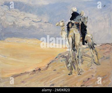 Max Slevogt, tempête de sable dans le désert libyen, peinture à l'huile sur toile, 1914 Banque D'Images