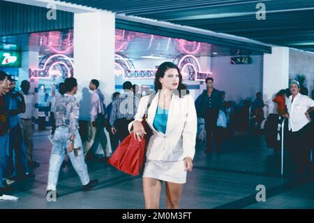 L'actrice américaine-italienne Demetra Hampton dans le film Kreola, Italie 1993 Banque D'Images