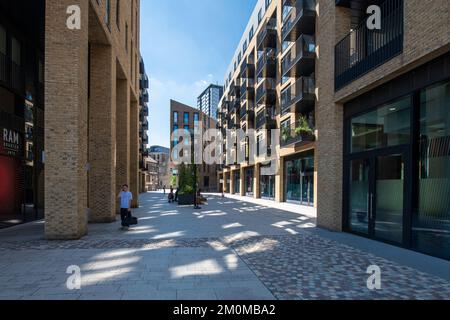 Le RAM Quarter Development, construit sur le site de la brasserie Youngs à Wandsworth Londres. Banque D'Images