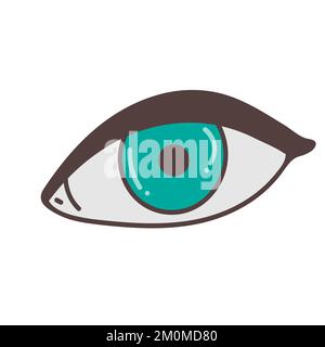 Icône de vecteur oculaire. Ouvrir l'icône œil, l'œil du porte-faisceau. Icône vecteur icône Web design. Symbole de l'œil humain. eps Illustration de Vecteur