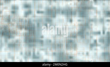 Formes carrées de couleur douce connectées sur un arrière-plan abstrait avec rendu 3D pour les concepts de décoration, de tissu et de motif Banque D'Images