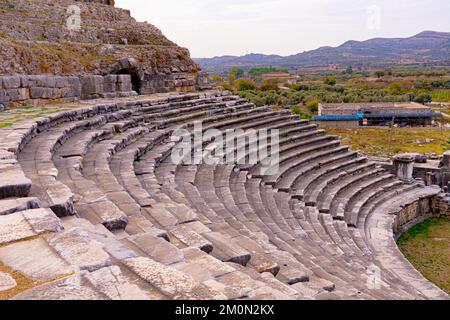 Théâtre grec ancien à Miletus, Turquie Banque D'Images