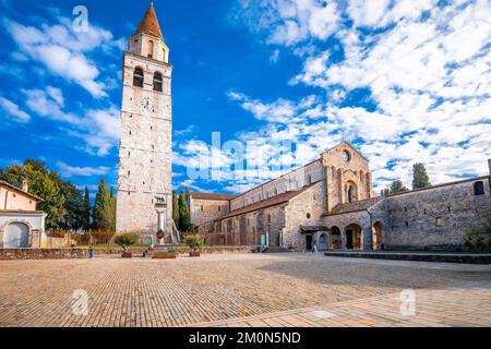 Basilica di Santa Maria Assunta à Aquileia, site classé au patrimoine mondial de l'UNESCO dans la région Friuli Venezia Giulia, dans le nord de l'Italie Banque D'Images