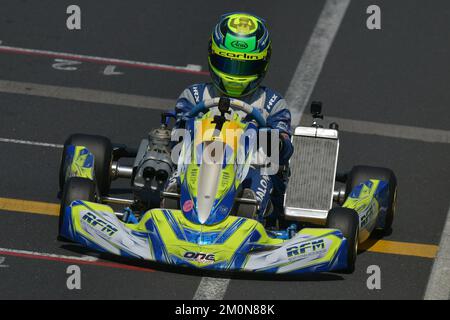 Zane Maloney, pilote de course barbadienne, Red Bull Racing Junior Team et F1 Reserve Driver en 2023. Banque D'Images