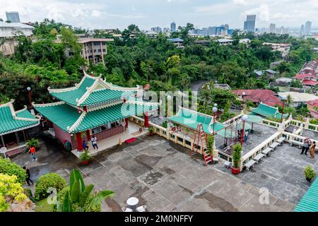 Une vue aérienne du temple historique de Taoïste Banque D'Images