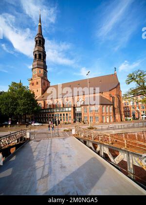 Hauptkirche Sankt Katharinen, Hambourg, État de Hambourg, Allemagne, Europe Banque D'Images