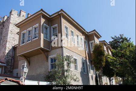 Exemple architectural de maisons traditionnelles turques exceptionnelles Banque D'Images