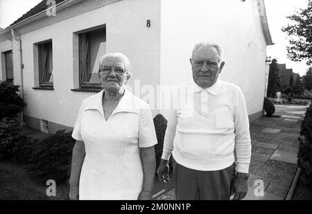 Les Pluemers de Dortmund ont légué leur propriété, leur maison et leur terre au Parti communiste allemand (DKP) pendant leur vie, 25.06.1976 à Dortmund, Banque D'Images