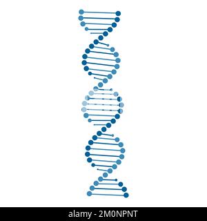 vecteur d'icône d'adn isolé sur fond blanc Illustration de Vecteur