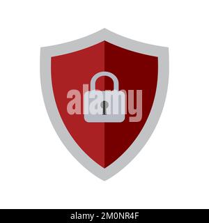 Icône abstraite de vecteur de sécurité isolée sur fond blanc Illustration de Vecteur