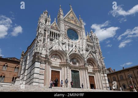 Cathédrale de Sienne, Duomo di Siena, Cathédrale métropolitaine de Sainte Marie de l'Assomption, Catedrale Metropolitana di Santa Maria Assunta, Toscane, ITA Banque D'Images