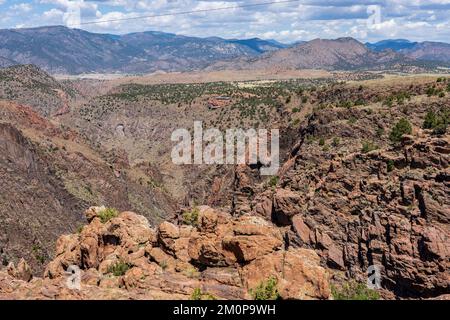 Royal gorge Bridge & Park à Canon City, Colorado, est le pont le plus haut des États-Unis Banque D'Images