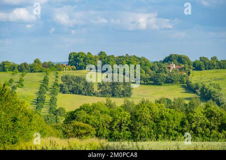 Les terres agricoles près de Waddesdon Buckinghamshire près de Waddesdon Manor Banque D'Images