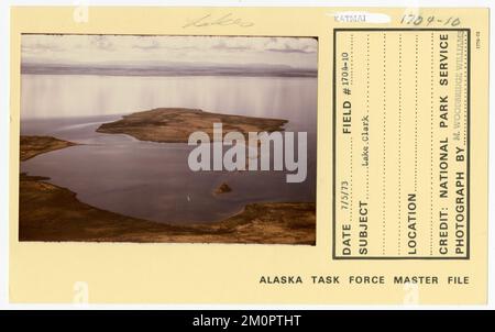 Lac Clark. Photographies du Groupe de travail de l'Alaska Banque D'Images