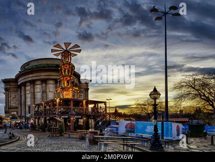 Liverpool, une ville de Merseyside Angleterre. C'est l'une des villes les plus visitées du Royaume-Uni. Banque D'Images