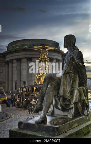 Liverpool, une ville de Merseyside Angleterre. C'est l'une des villes les plus visitées du Royaume-Uni. Banque D'Images