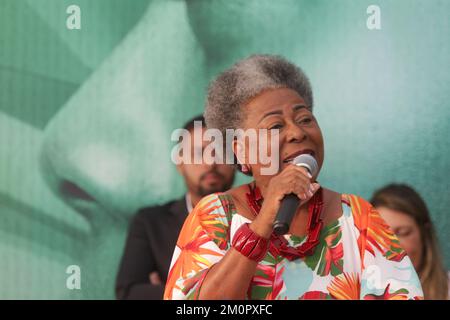 cachoeira, bahia, brésil - 5 novembre 2022 : Aari Santana, secrétaire de la culture de l'État de Bahia, vu pendant la Litera internationale de Cachoeira Banque D'Images