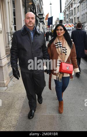 Jonathan Sothcott et Jeanine Sothcott Renegades déjeuner au restaurant Sartoria Savile Row, Londres - 6 décembre 2022 Banque D'Images