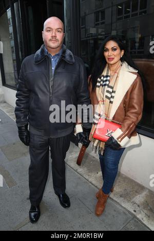 Jonathan Sothcott et Jeanine Sothcott Renegades déjeuner au restaurant Sartoria Savile Row, Londres - 6 décembre 2022 Banque D'Images