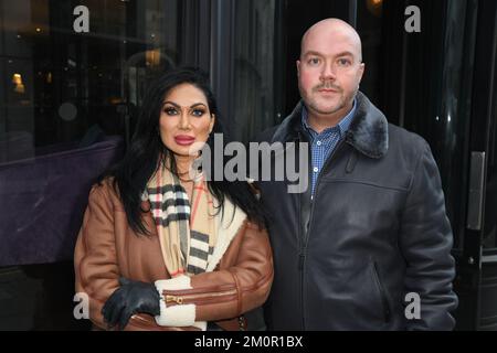 Jonathan Sothcott et Jeanine Sothcott Renegades déjeuner au restaurant Sartoria Savile Row, Londres - 6 décembre 2022 Banque D'Images