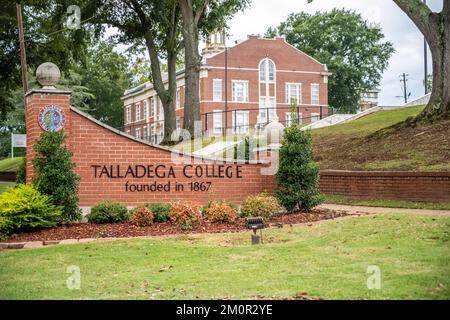 Talladega, AL, Etats-Unis - 24 août 2022: L'école privée de Talladega College Banque D'Images