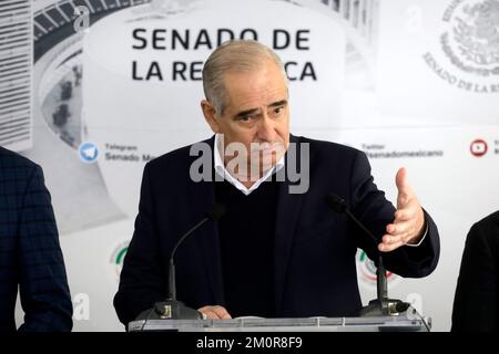 Mexico, Mexique. 07th décembre 2022. 7 décembre 2022, Mexico, Mexique: Le coordinateur du parti Accion Nacional, Julen Rementeria, lors de la conférence de presse au Sénat de la République à Mexico. Sur 7 décembre 2022 à Mexico, Mexique. (Photo de Luis Barron/Eyepix Group/Sipa USA). Credit: SIPA USA/Alay Live News Banque D'Images