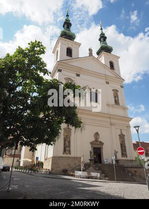 Kostel svateho Michala traduction Eglise Saint Michel à Brno, République Tchèque Banque D'Images