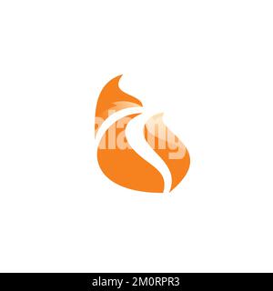 Illustration abstraite du vecteur Fox. Logo Fox simple Illustration de Vecteur