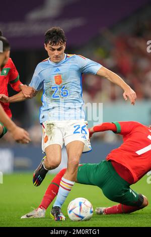 Al Rayyan, Qatar. 6th décembre 2022. Pedri (ESP) football : coupe du monde de la FIFA Qatar 2022 Round of 16 match entre le Maroc 0-0 (PK 3-0) Espagne au stade Education City à Al Rayyan, Qatar . Credit: FAR EAST PRESS/AFLO/Alamy Live News Banque D'Images