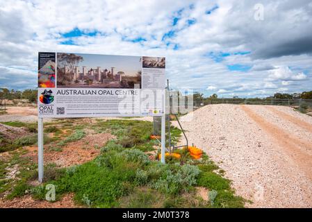 2022 sept. Lightning Ridge : l'Australian Opal Centre est un musée national en cours de construction dans la ville minière de l'Outback de Lightning Ridge, en Australie Banque D'Images