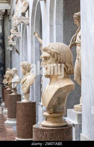 L'Italie, le Latium, Rome, la Cité du Vatican classée au patrimoine mondial de l'UNESCO, les Musées du Vatican, le Musée Chiaramonti dédié à la sculpture Banque D'Images