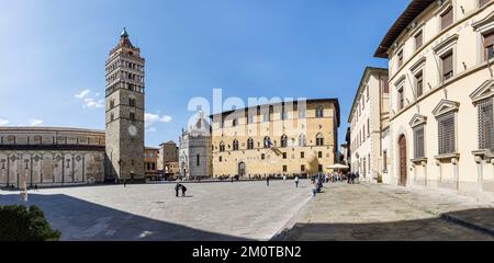 Italie, Toscane, Pistoia, Piazza del Duomo Banque D'Images