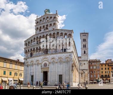 Italie, Toscane, Lucques, il Duomo Banque D'Images
