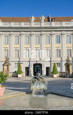 Brunnen Ansbacchantin, Residenz, Promenade, Ansbach, Bayern, Allemagne Banque D'Images