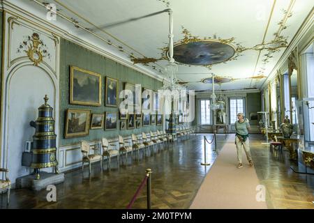 Galeriesaal, Residenz, Promenade, Ansbach, Bayern, Allemagne Banque D'Images