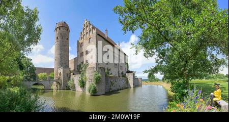 Schloss Sommersdorf, Landkreis Ansbach, Bayern, Allemagne Banque D'Images